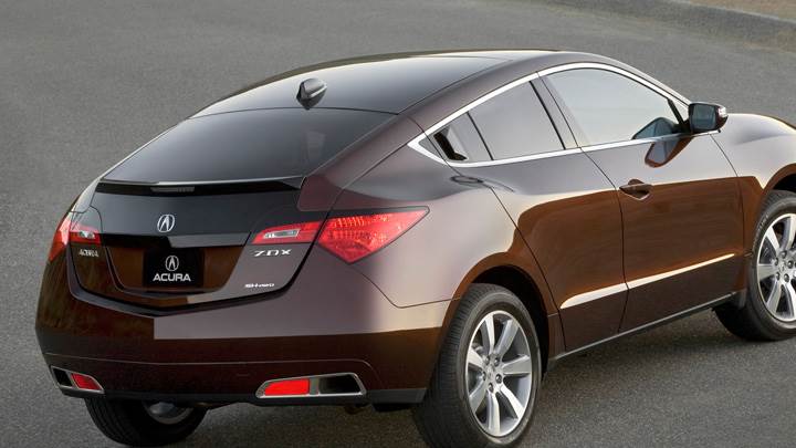 Back Side Pose Of 2010 Acura ZDX In Brown